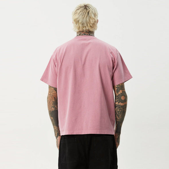 AFENDS Heavy Petal Heavyweight Boxy Tee - Washed Marrakesh