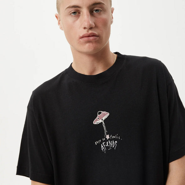 AFENDS High Priority Boxy Fit Tee - Black