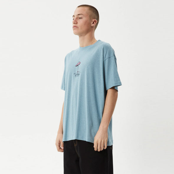 AFENDS High Priority Boxy Fit Tee - Ocean Spray