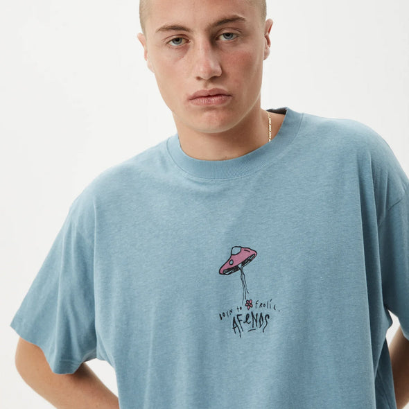 AFENDS High Priority Boxy Fit Tee - Ocean Spray