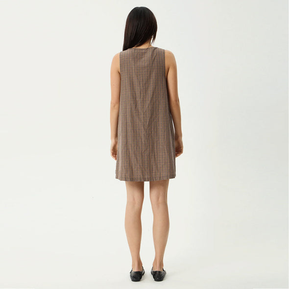 AFENDS Hometown Michi Mini Dress - Coffee