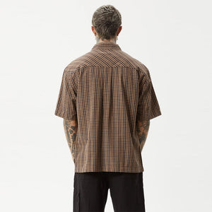 AFENDS Hometown Short Sleeve Shirt - Coffee