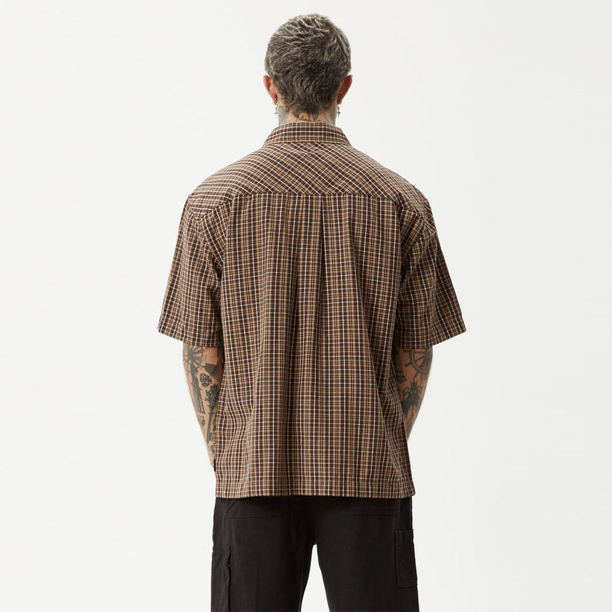 AFENDS Hometown Short Sleeve Shirt - Coffee