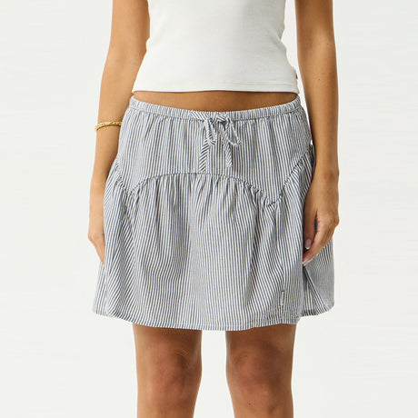 AFENDS Intergalactic Mini Skirt - Navy Stripe