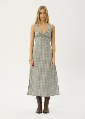 AFENDS Izzy Maxi Dress - Vice Alpine Check