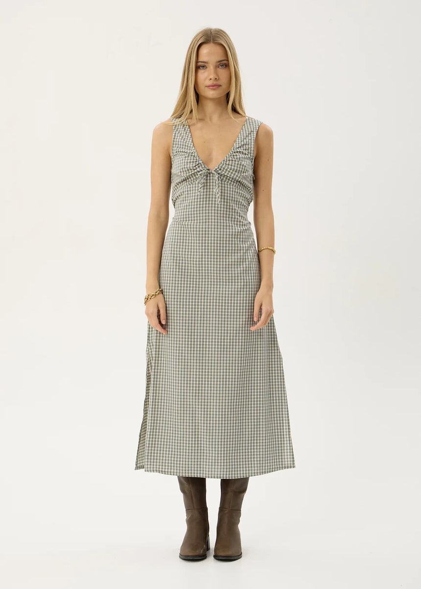 AFENDS Izzy Maxi Dress - Vice Alpine Check