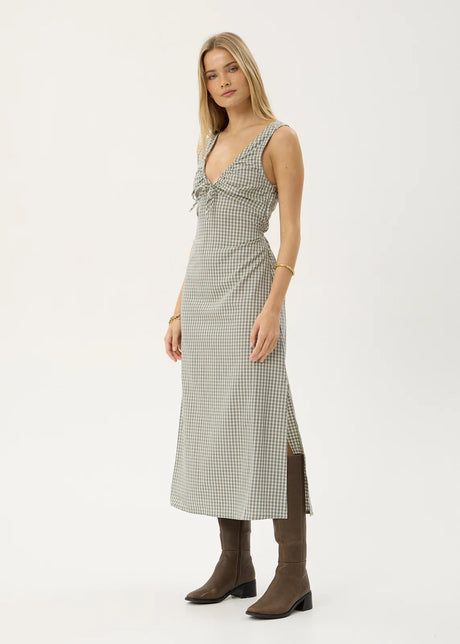 AFENDS Izzy Maxi Dress - Vice Alpine Check