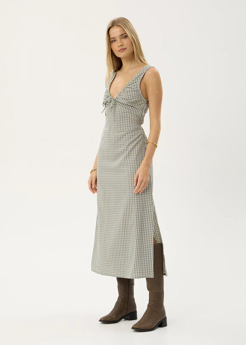 AFENDS Izzy Maxi Dress - Vice Alpine Check