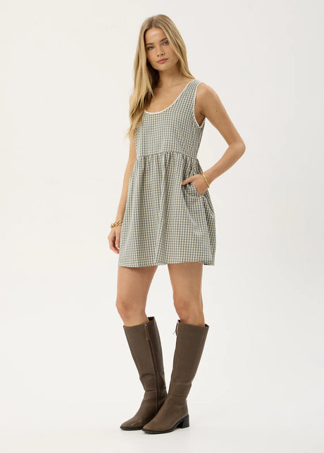 AFENDS Jesse Mini Dress - Vice Alpine Check