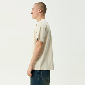 AFENDS Jlord Recycled Boxy Tee - Moonbeam