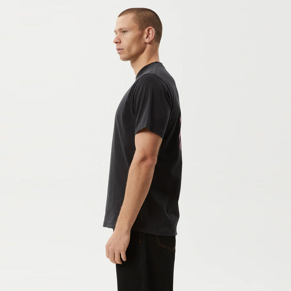 AFENDS Kaleidodope Retro Tee - Stone Black