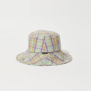 AFENDS Kali Wide Brim Hat - Pistachio Check