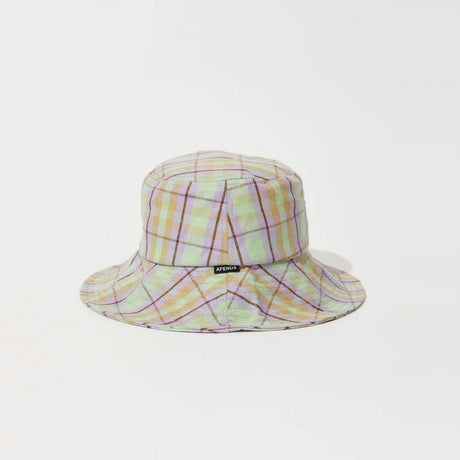 AFENDS Kali Wide Brim Hat - Pistachio Check