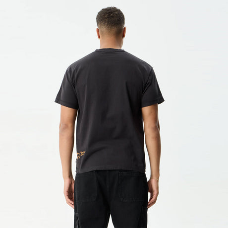 AFENDS Leap Heavyweight Boxy Tee - Stone Black