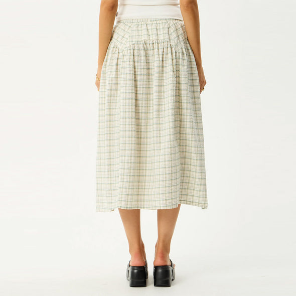 AFENDS Legacy Check Midi Skirt - Boa Check