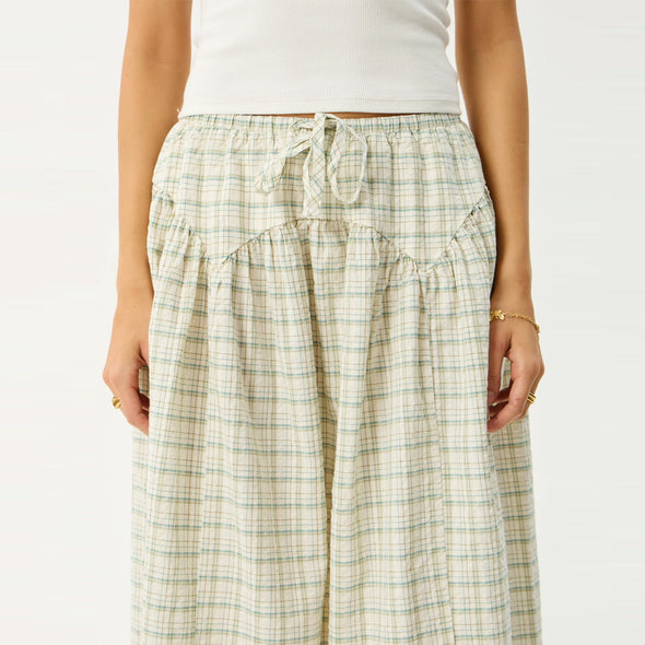 AFENDS Legacy Check Midi Skirt - Boa Check