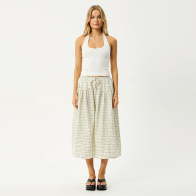 AFENDS Legacy Check Midi Skirt - Boa Check