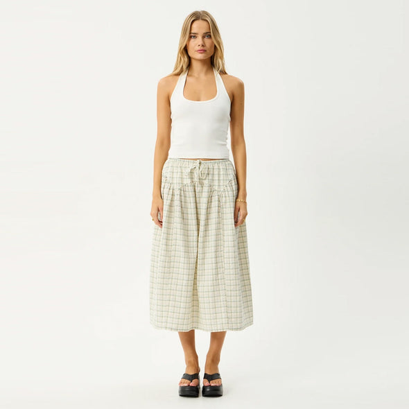 AFENDS Legacy Check Midi Skirt - Boa Check