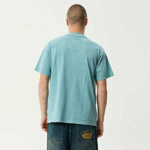 AFENDS Leisure Process Recycled Boxy Tee - Washed Overcast