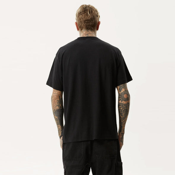 AFENDS Let It Grow Hemp Boxy Fit Tee - Black