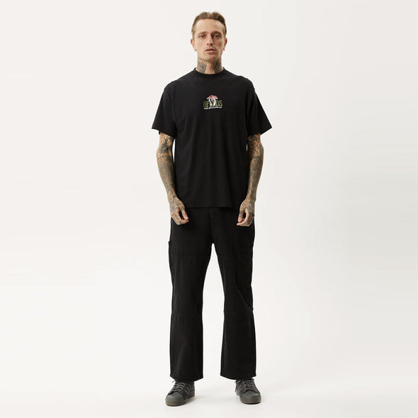 AFENDS Let It Grow Hemp Boxy Fit Tee - Black