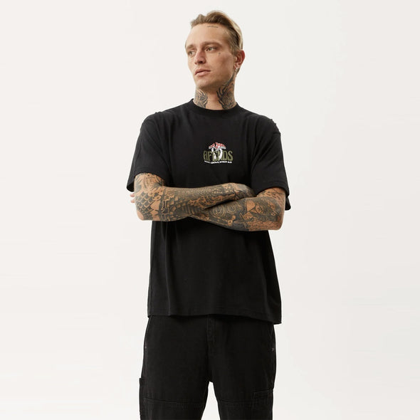 AFENDS Let It Grow Hemp Boxy Fit Tee - Black