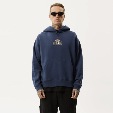 AFENDS Let It Grow Pull On Hood - Navy