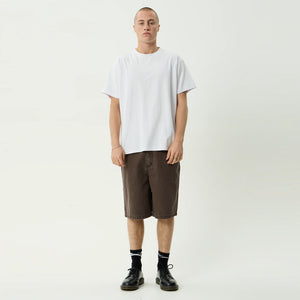 AFENDS Lil C Denim Baggy Fit Short - Washed Coffee