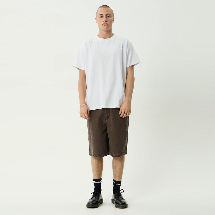 AFENDS Lil C Denim Baggy Fit Short - Washed Coffee