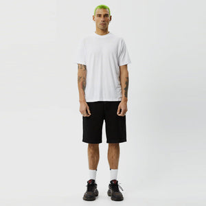 AFENDS Lil C Organic Denim Baggy Fit Short - Washed Black