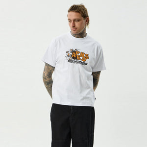 AFENDS Maintenance Boxy Fit Tee - White
