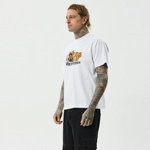 AFENDS Maintenance Boxy Fit Tee - White