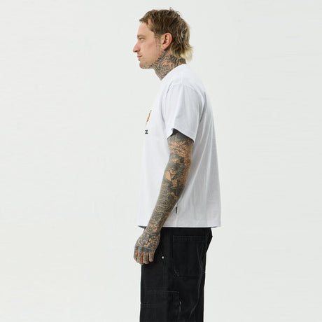 AFENDS Maintenance Boxy Fit Tee - White