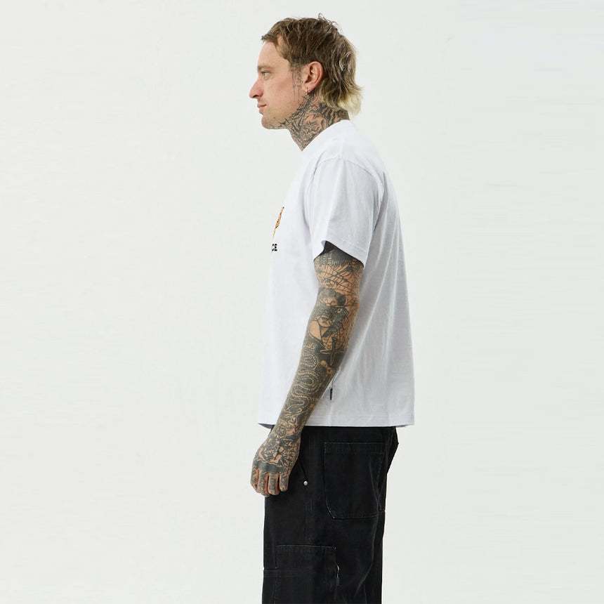 AFENDS Maintenance Boxy Fit Tee - White