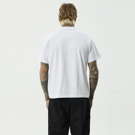 AFENDS Maintenance Boxy Fit Tee - White