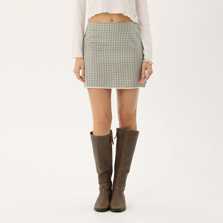 AFENDS Mariah Mini Skirt - Vice Alpine Check