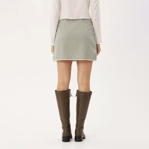 AFENDS Mariah Mini Skirt - Vice Alpine Check