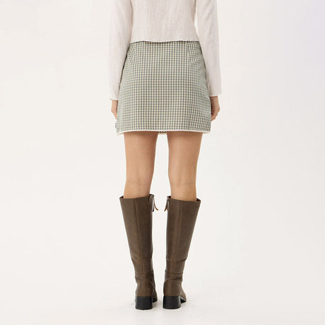 AFENDS Mariah Mini Skirt - Vice Alpine Check