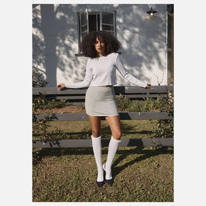 AFENDS Mariah Mini Skirt - Vice Alpine Check