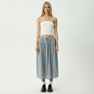 AFENDS Marlow Midi Skirt - Indy Navy Check