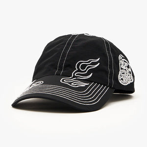 AFENDS Motor Recycled 6 Panel Cap - Black