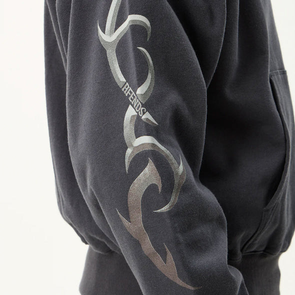 AFENDS My Tribe Boxy Hood - Charcoal