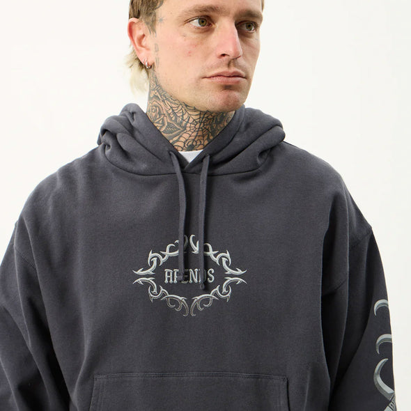AFENDS My Tribe Boxy Hood - Charcoal