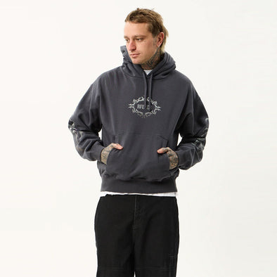 AFENDS My Tribe Boxy Hood - Charcoal