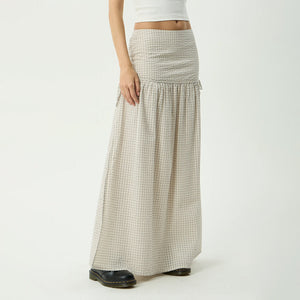 AFENDS Nadia Maxi Skirt - Reverb Moonbeam Check