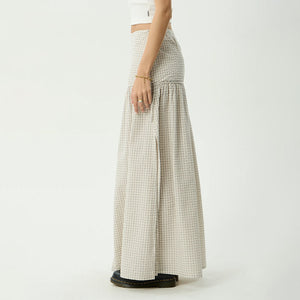AFENDS Nadia Maxi Skirt - Reverb Moonbeam Check
