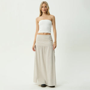 AFENDS Nadia Maxi Skirt - Reverb Moonbeam Check