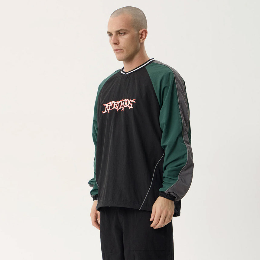 AFENDS Nationals Recycled Sports Crew - Black