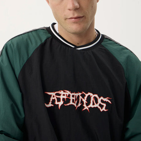 AFENDS Nationals Recycled Sports Crew - Black