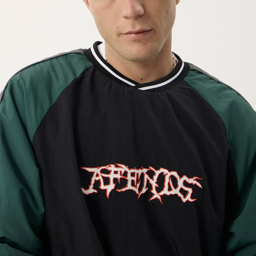 AFENDS Nationals Recycled Sports Crew - Black